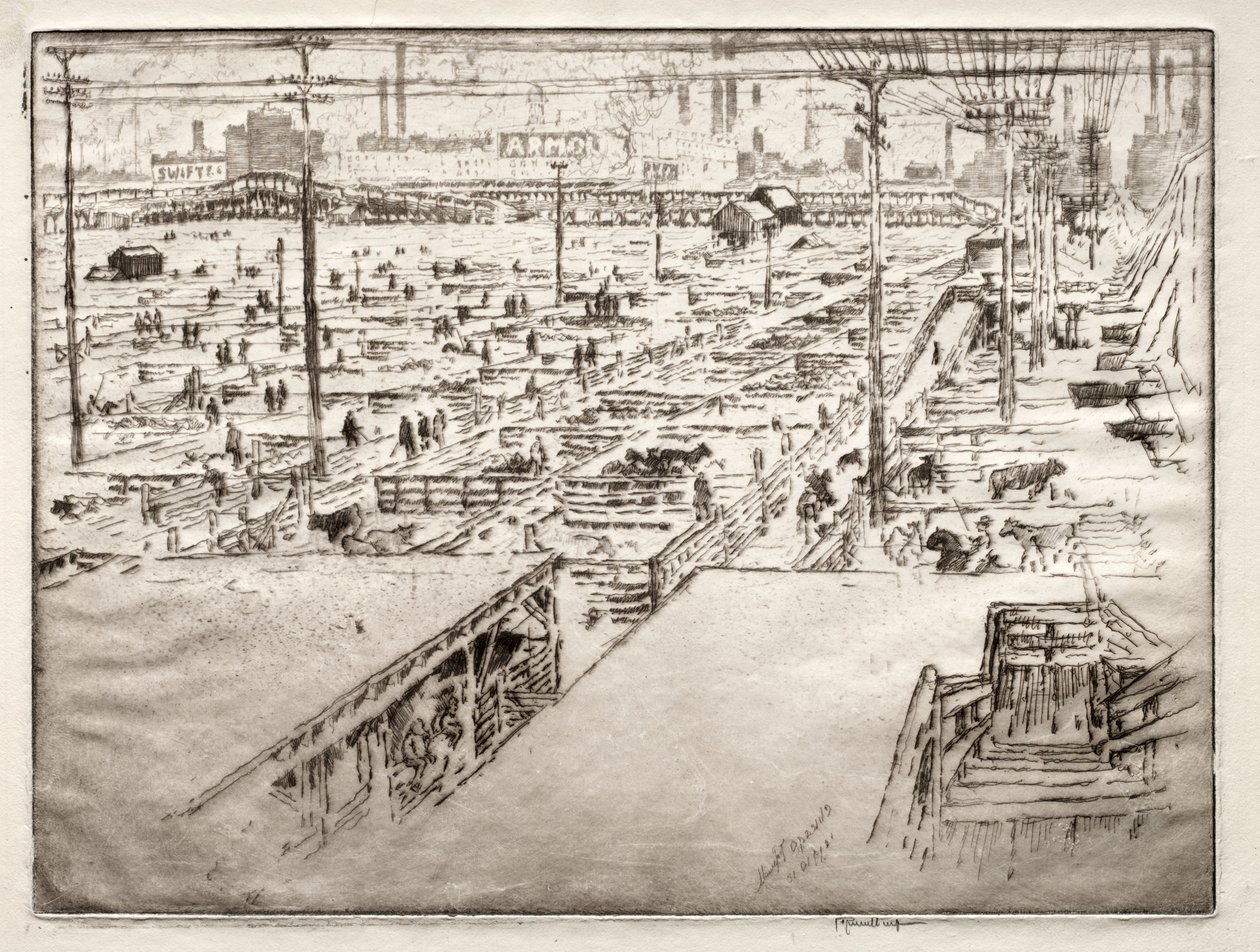 Abattoirs, Chicago - Joseph Pennell