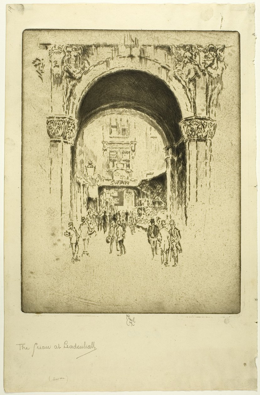 Cygne à Leadenhall - Joseph Pennell