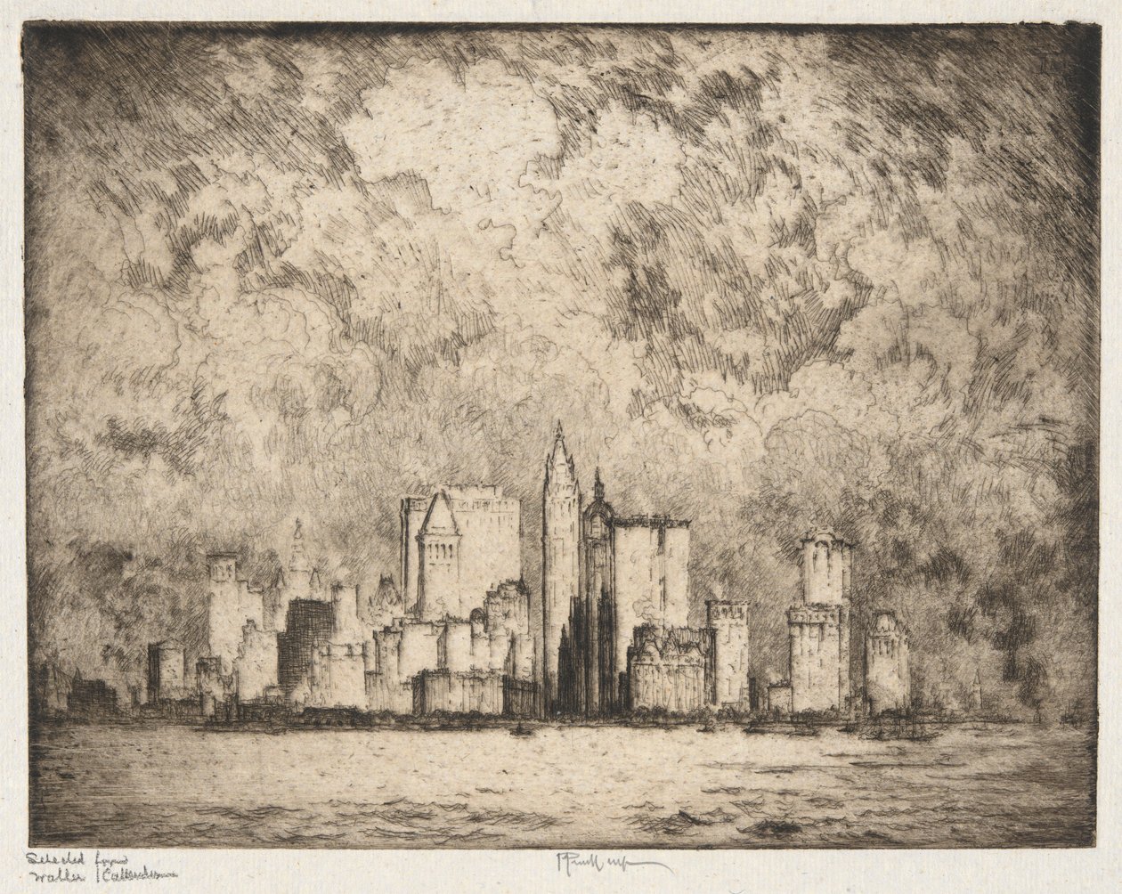 La ville en 1915 - Joseph Pennell