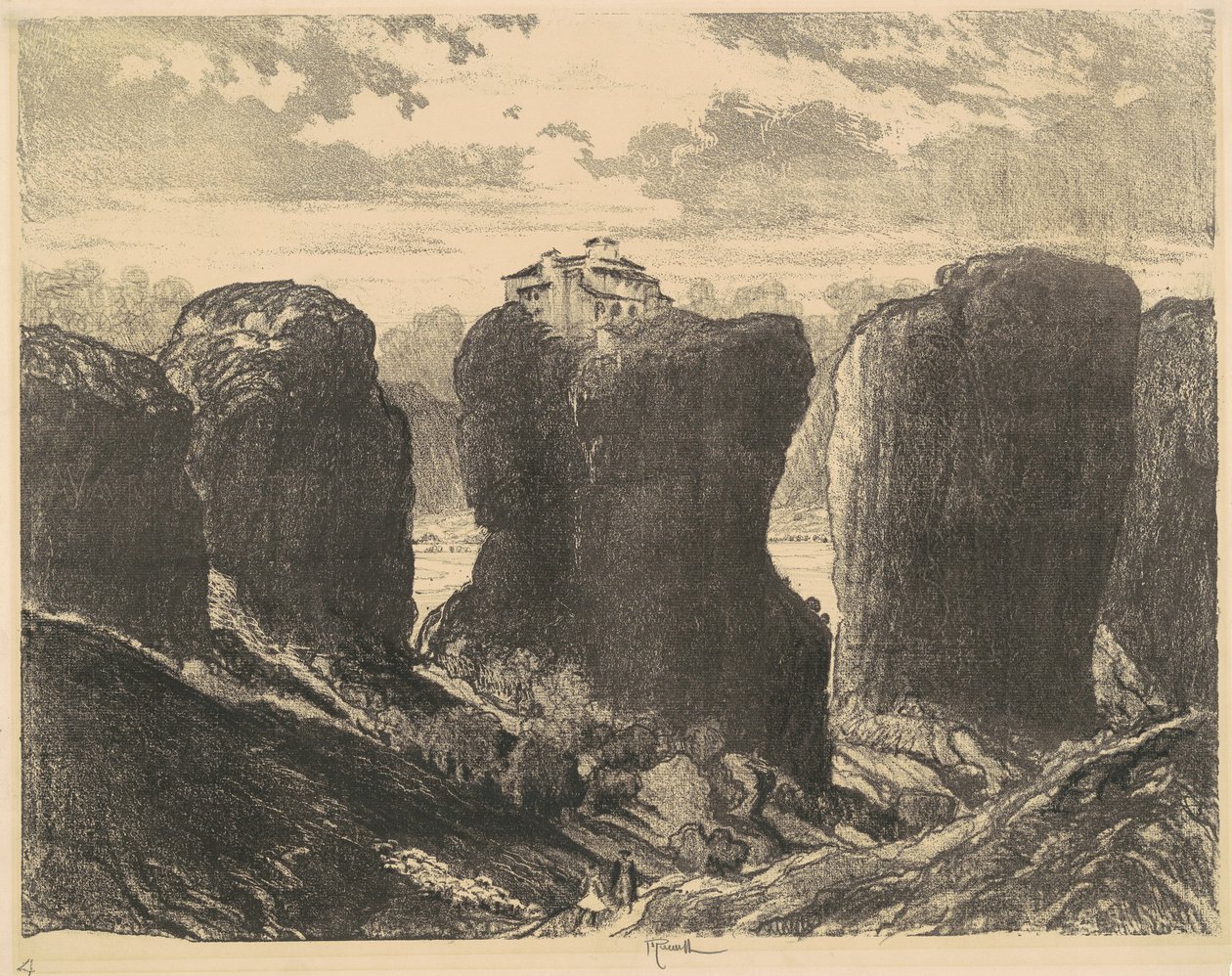 Les falaises de la Trinité - Joseph Pennell