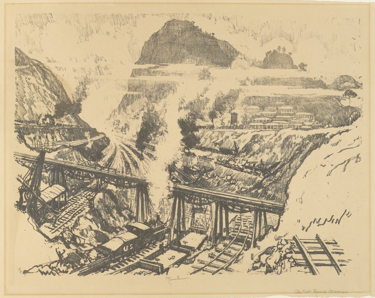 La coupe à Paraiso - Joseph Pennell