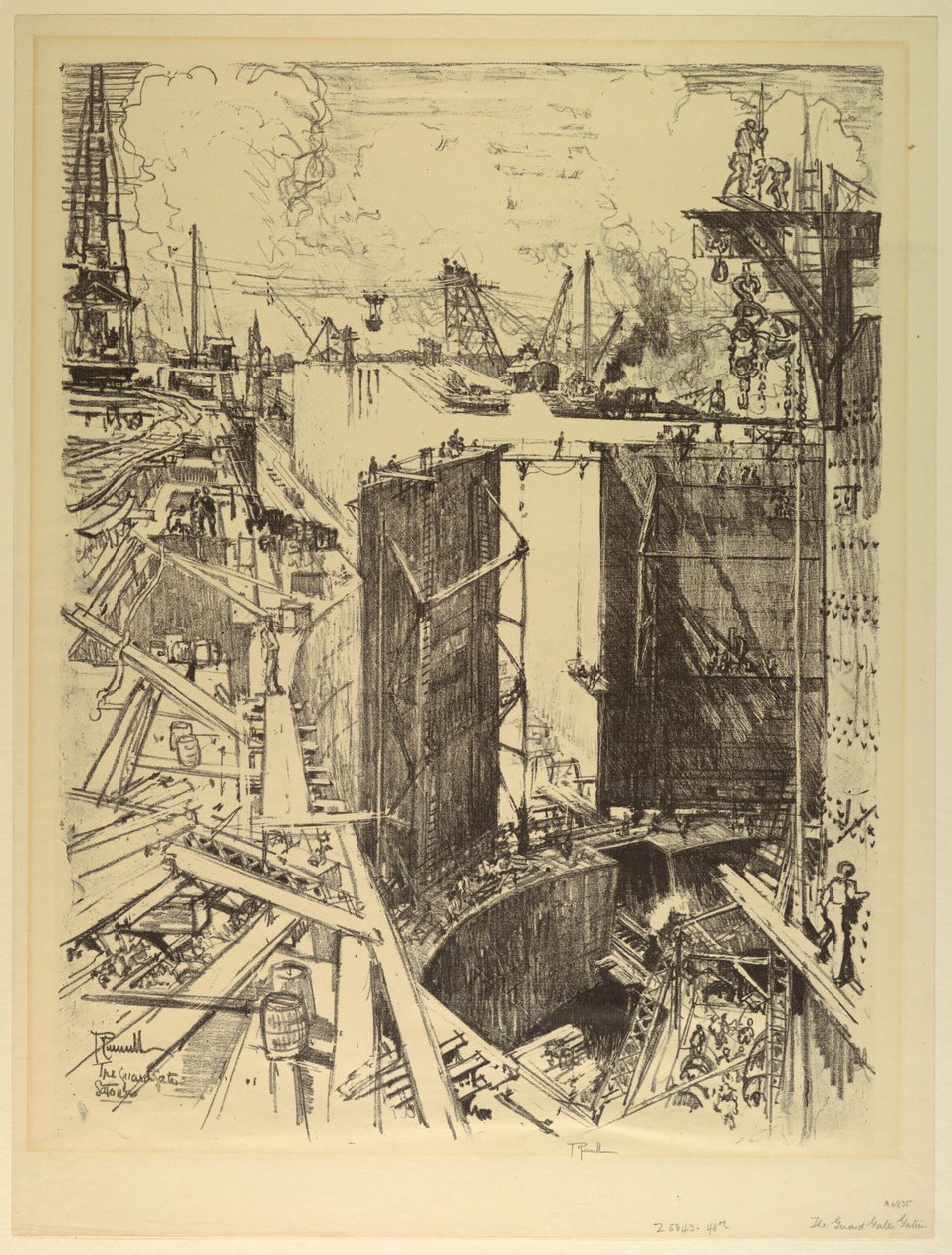 La porte de garde, Gatun - Joseph Pennell