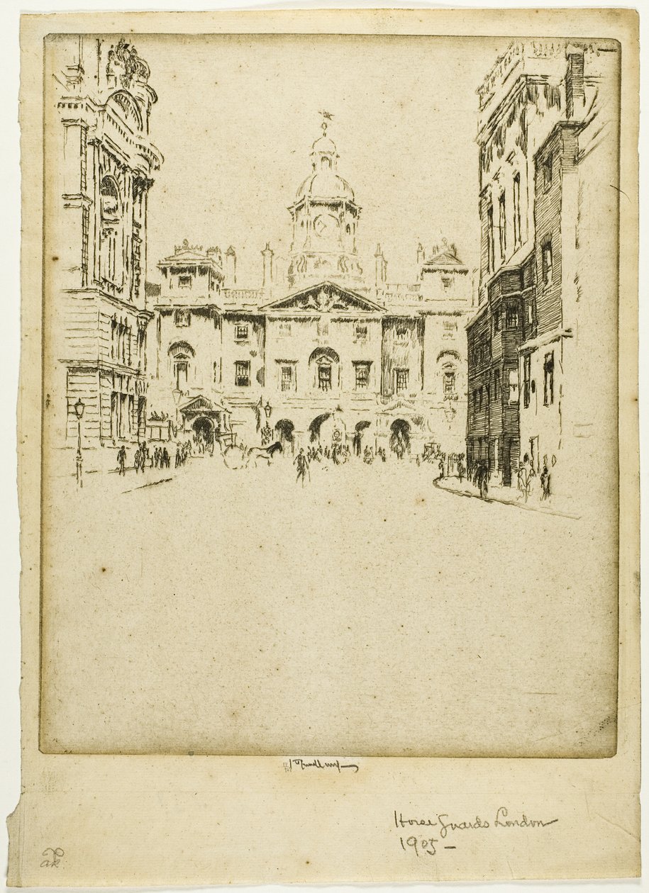 Les Horse Guards - Joseph Pennell