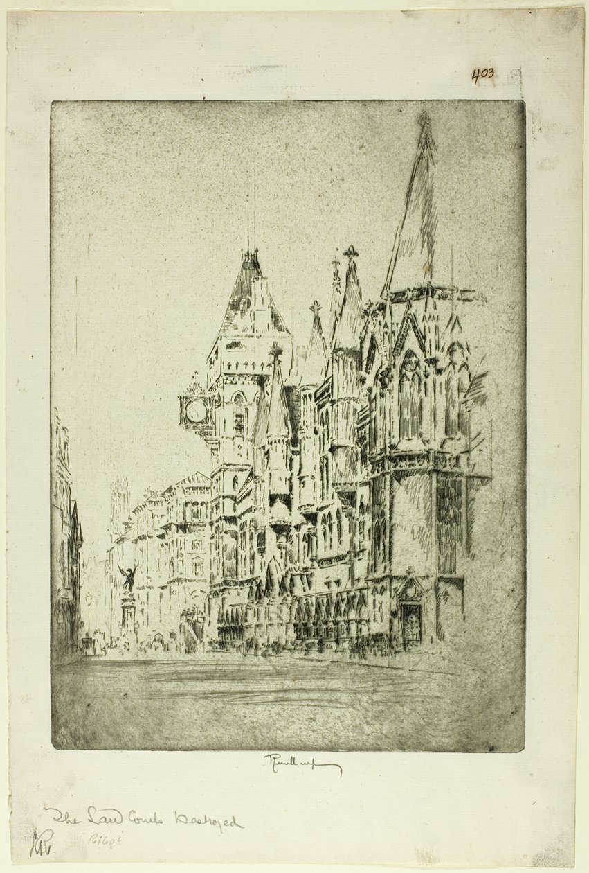 Les Tribunaux - Joseph Pennell
