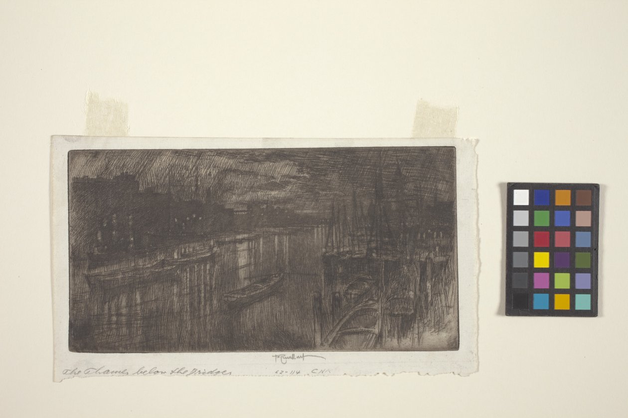 La Tamise sous le pont - Joseph Pennell
