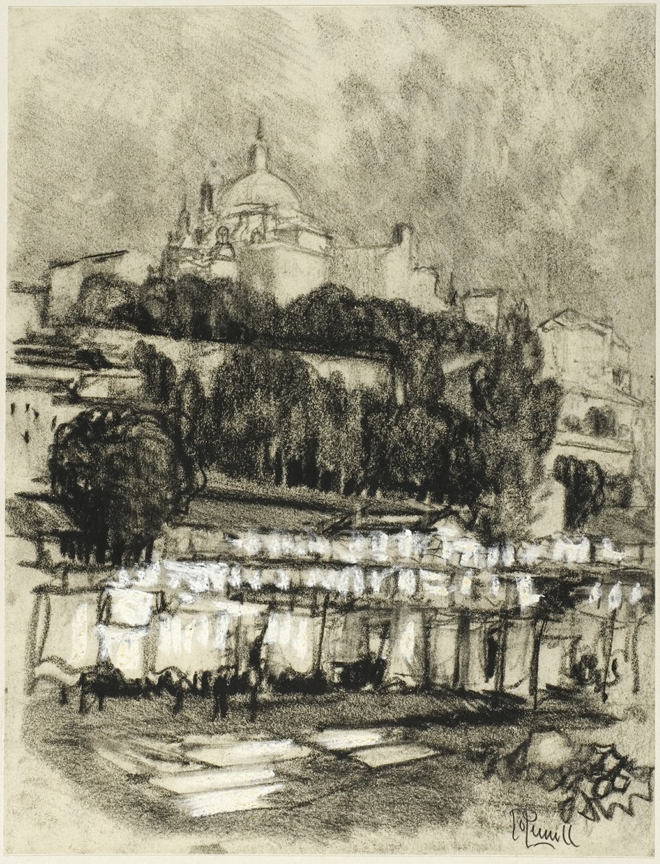 Le Lavoir de Madrid - Joseph Pennell