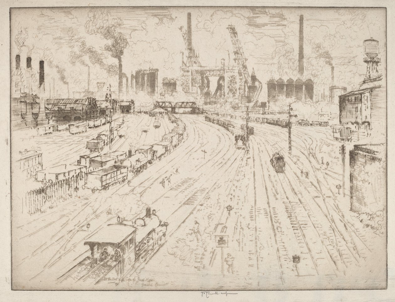 Voies ferrées, Oberhausen - Joseph Pennell