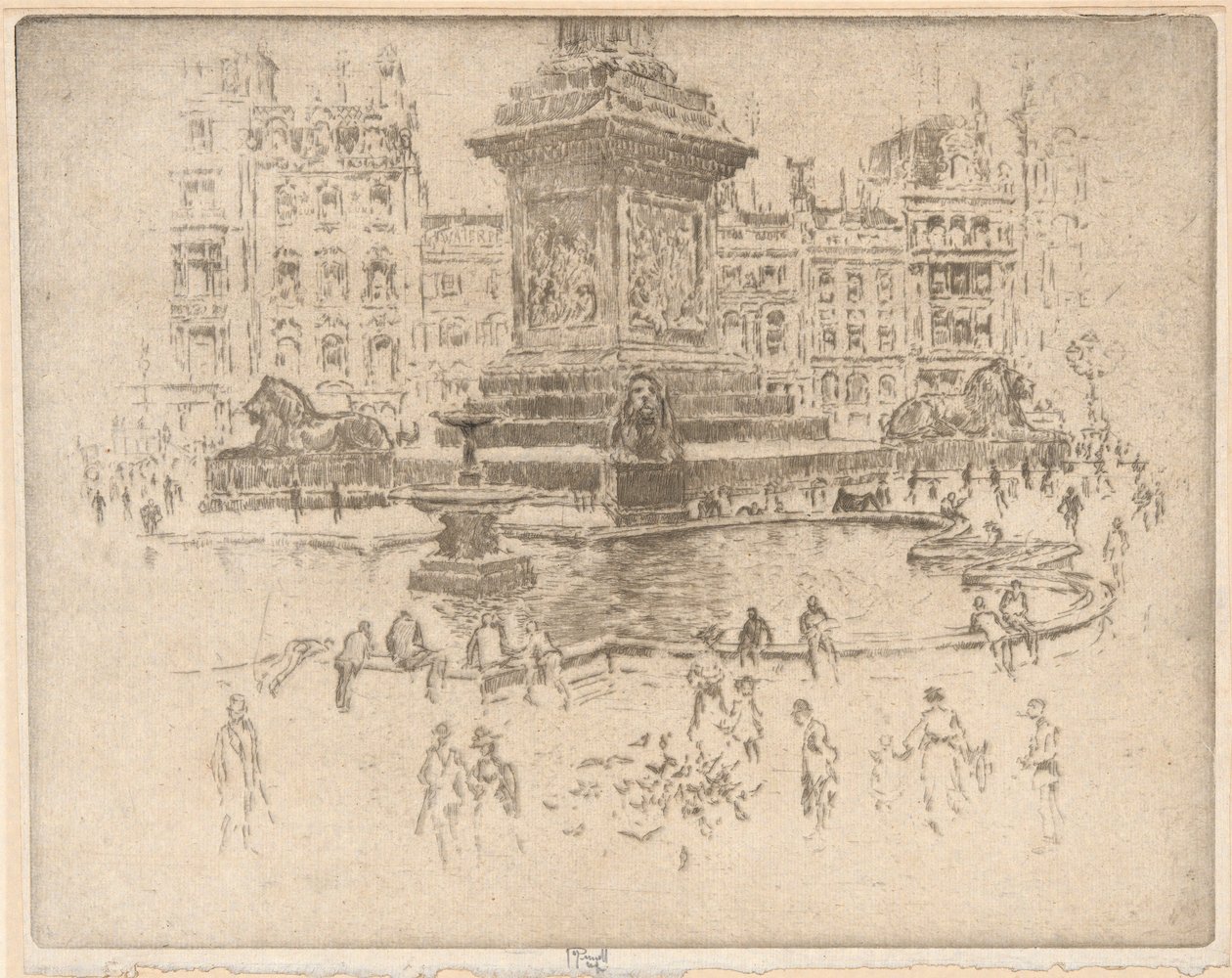 Trafalgar Square - Joseph Pennell