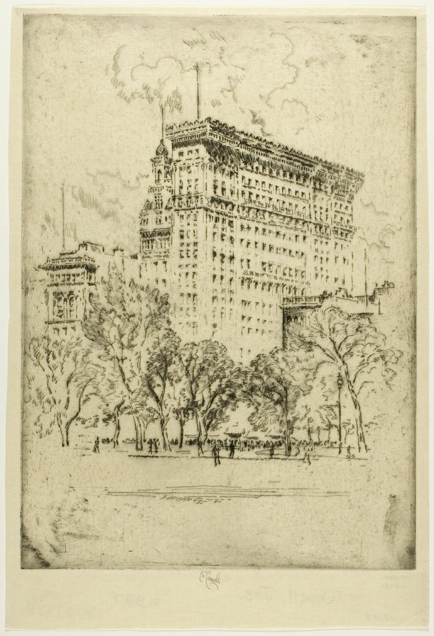 Union Square et Banque de Metropolis - Joseph Pennell