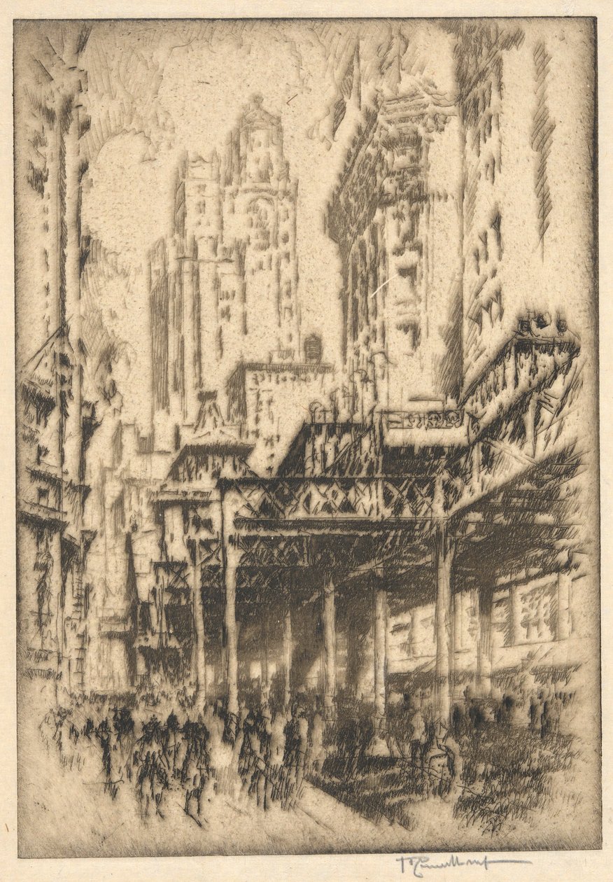 Sans titre (Le El) - Joseph Pennell