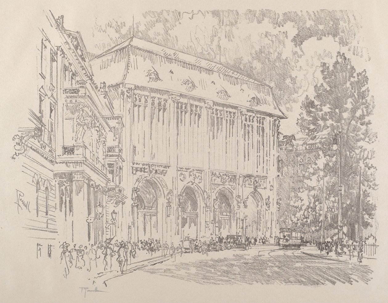 Wertheim, Leipziger-Platz, Berlin - Joseph Pennell