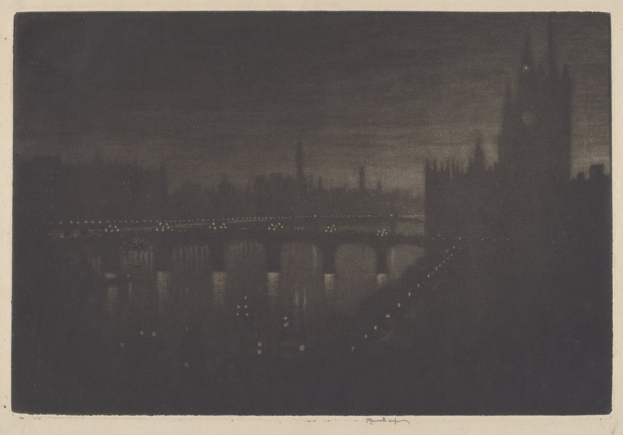 Westminster, soir - Joseph Pennell