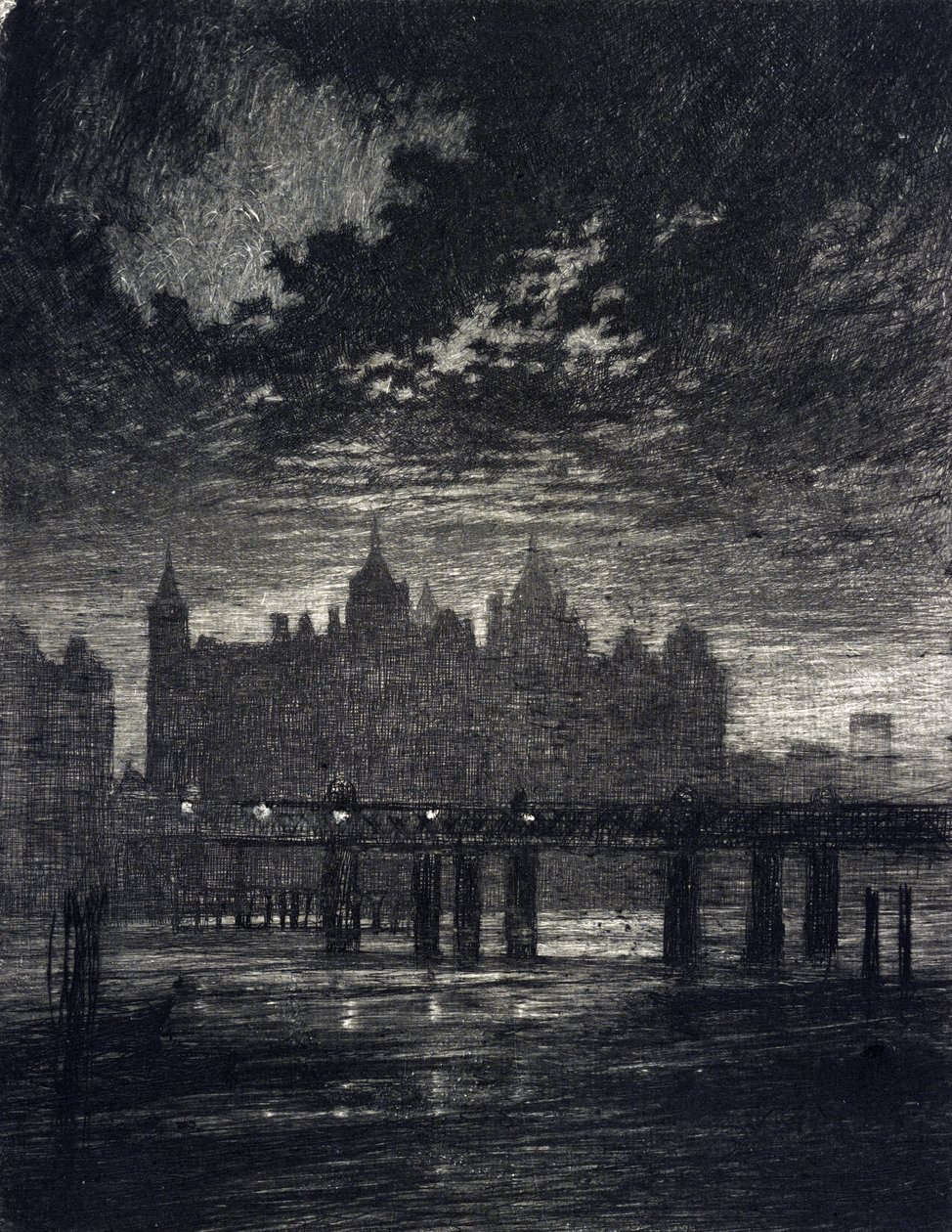 Cour de Whitehall à Londres - Joseph Pennell