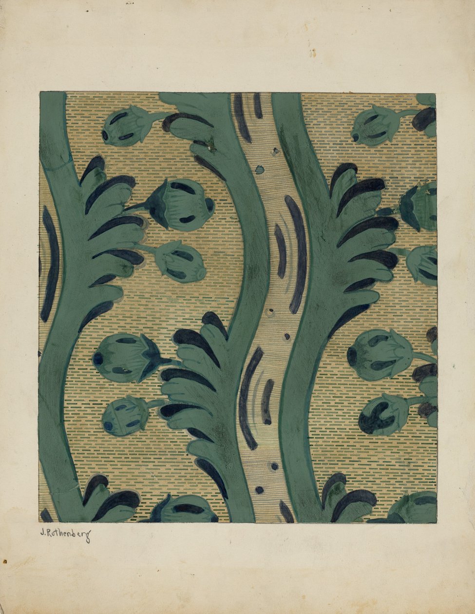 Papier peint, vers 1937 - Joseph Rothenberg