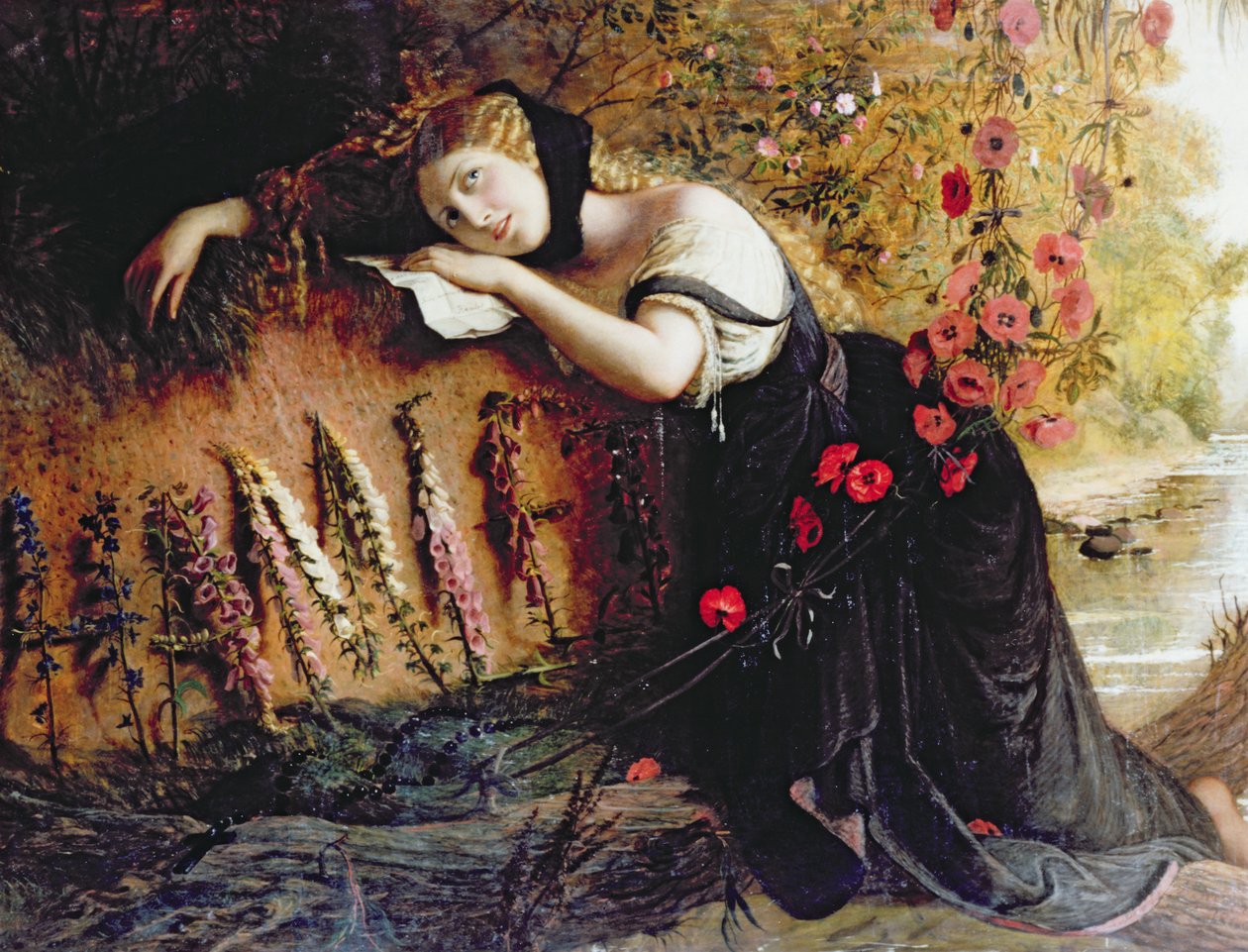 Ophelia, 1860 - Joseph Severn