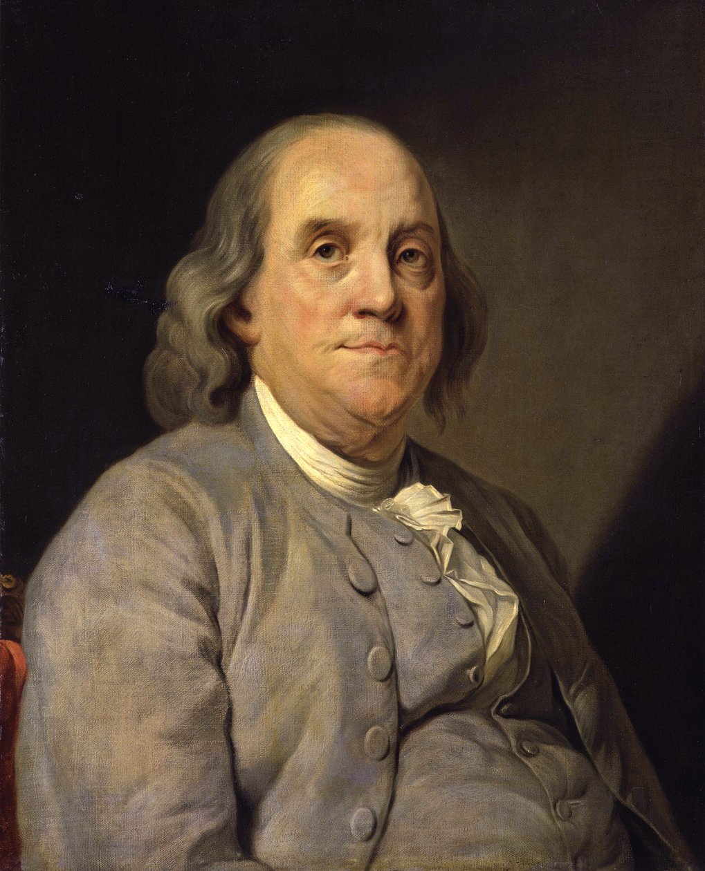 Portrait de Benjamin Franklin - Joseph Siffred (after) Duplessis