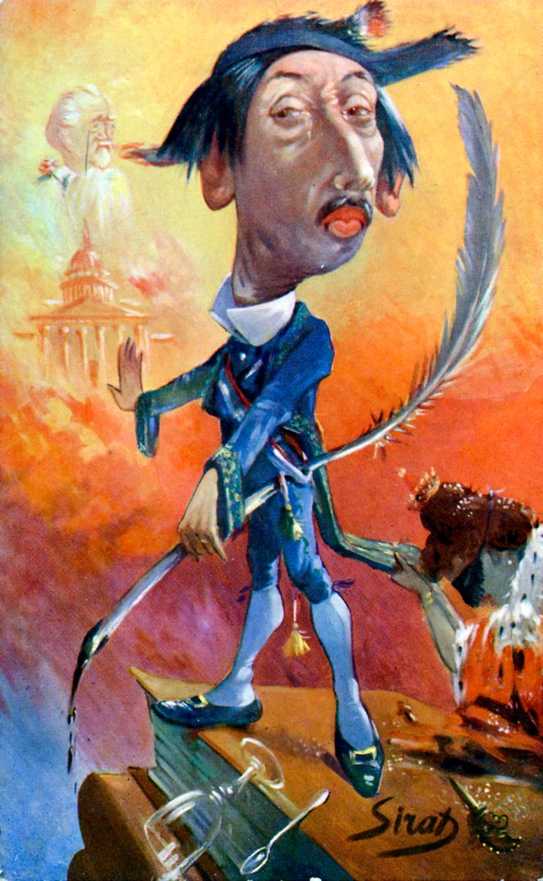 Maurice Barrès - caricature par Sirat - Joseph Sirat
