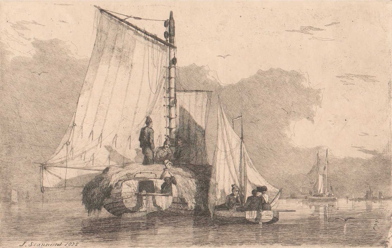 Bateaux à Braydon, 1825 - Joseph Stannard