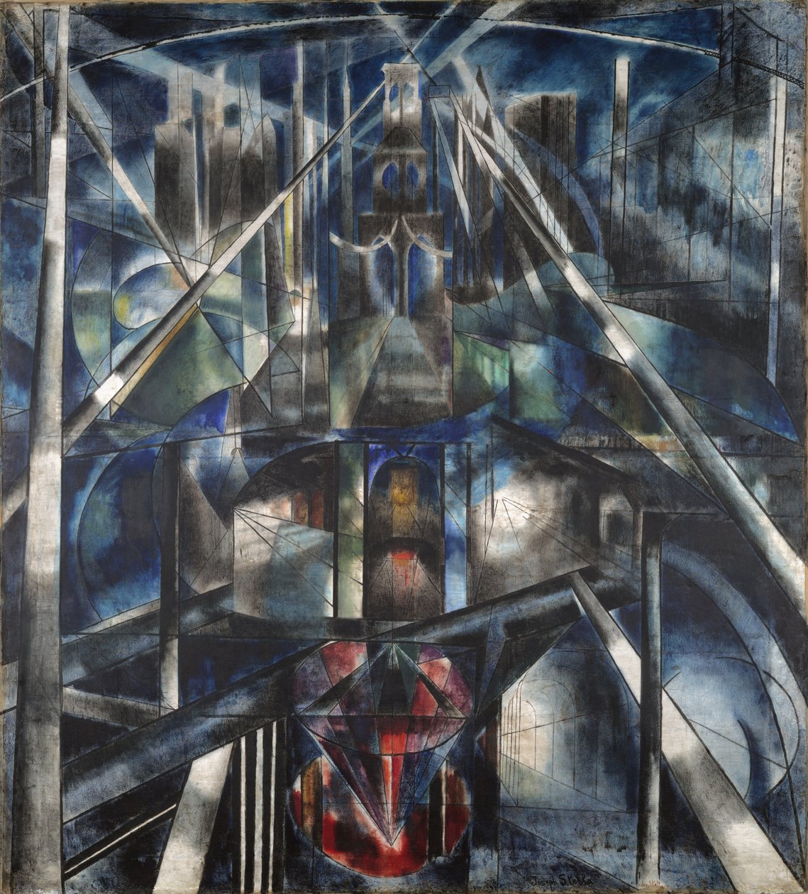 Pont de Brooklyn - Joseph Stella