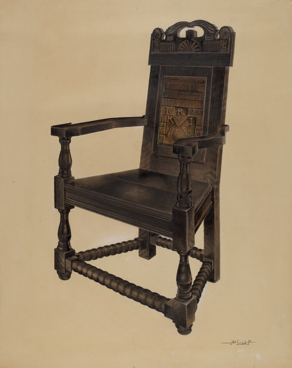 Chaise sculptée - Joseph Sudek