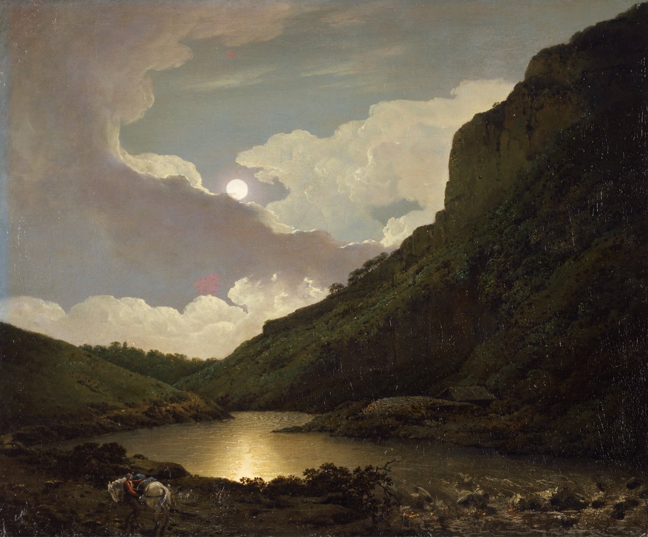 Matlock Tor au clair de lune - Joseph Wright of Derby