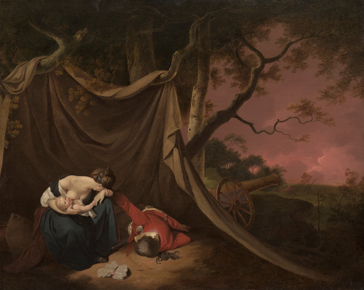Le soldat mort - Joseph Wright of Derby
