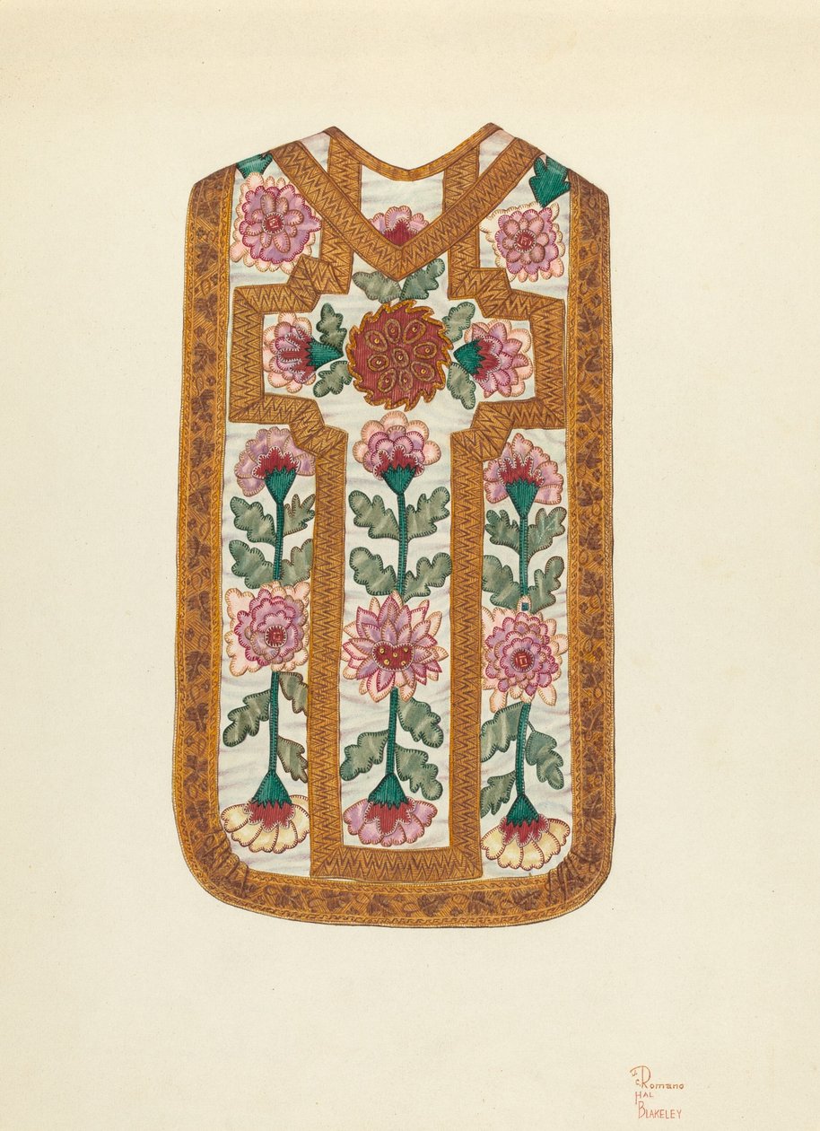 Vêtement ecclésiastique, vers 1939 - Josephine C. Romano