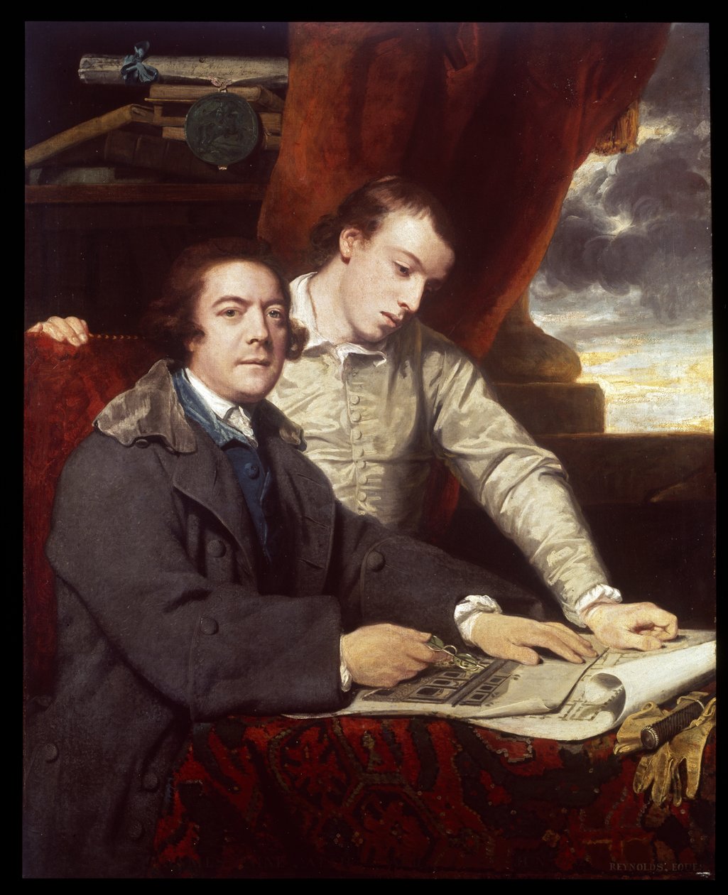 James Paine, architecte et son fils, James, 1764 - Joshua Reynolds