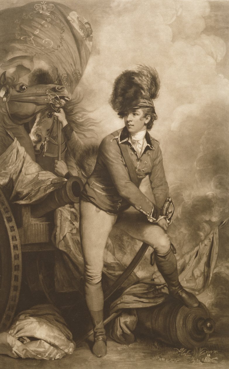 Lieutenant Colonel Banastre Tarleton, gravé par John Raphael Smith, 1782 - Joshua Reynolds