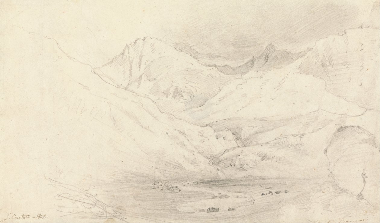 La Vallée de Nant Ffrancon, Caernarvonshire - Joshua Cristall