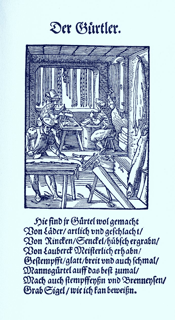Fabricant de ceintures - Jost Amman