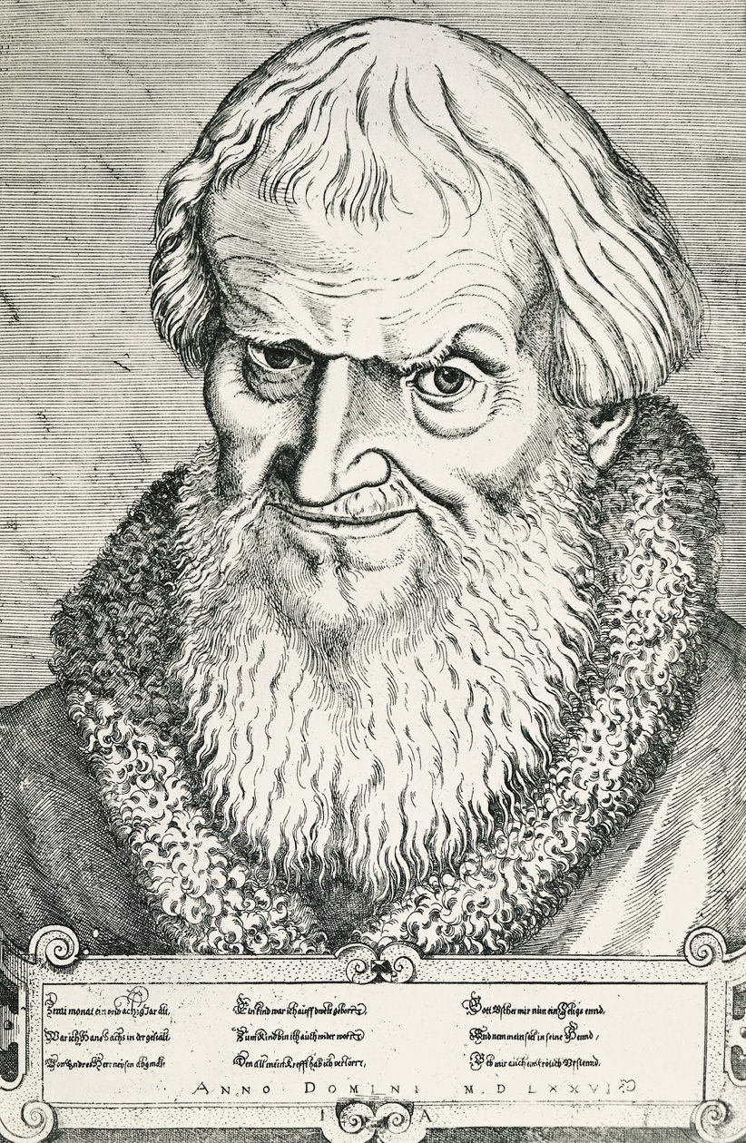 Portrait de Hans Sachs (Nuremberg) - Jost Amman