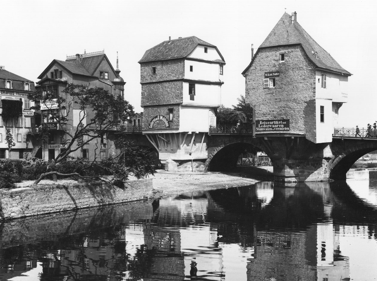 Pont de Nahe, Bad Kreuznach, c.1910 - Jousset