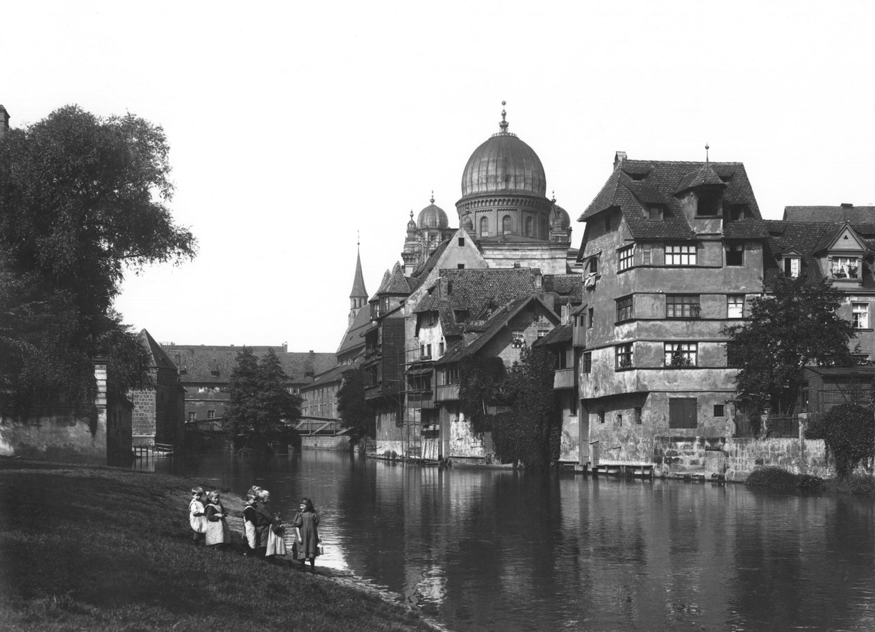 La synagogue à Nuremberg, c.1910 - Jousset