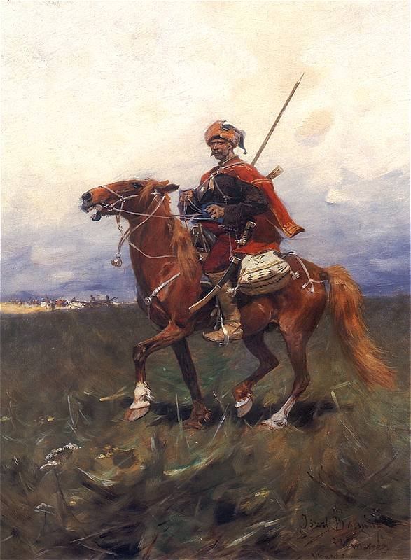 Cosaque à cheval - Jozef Brandt