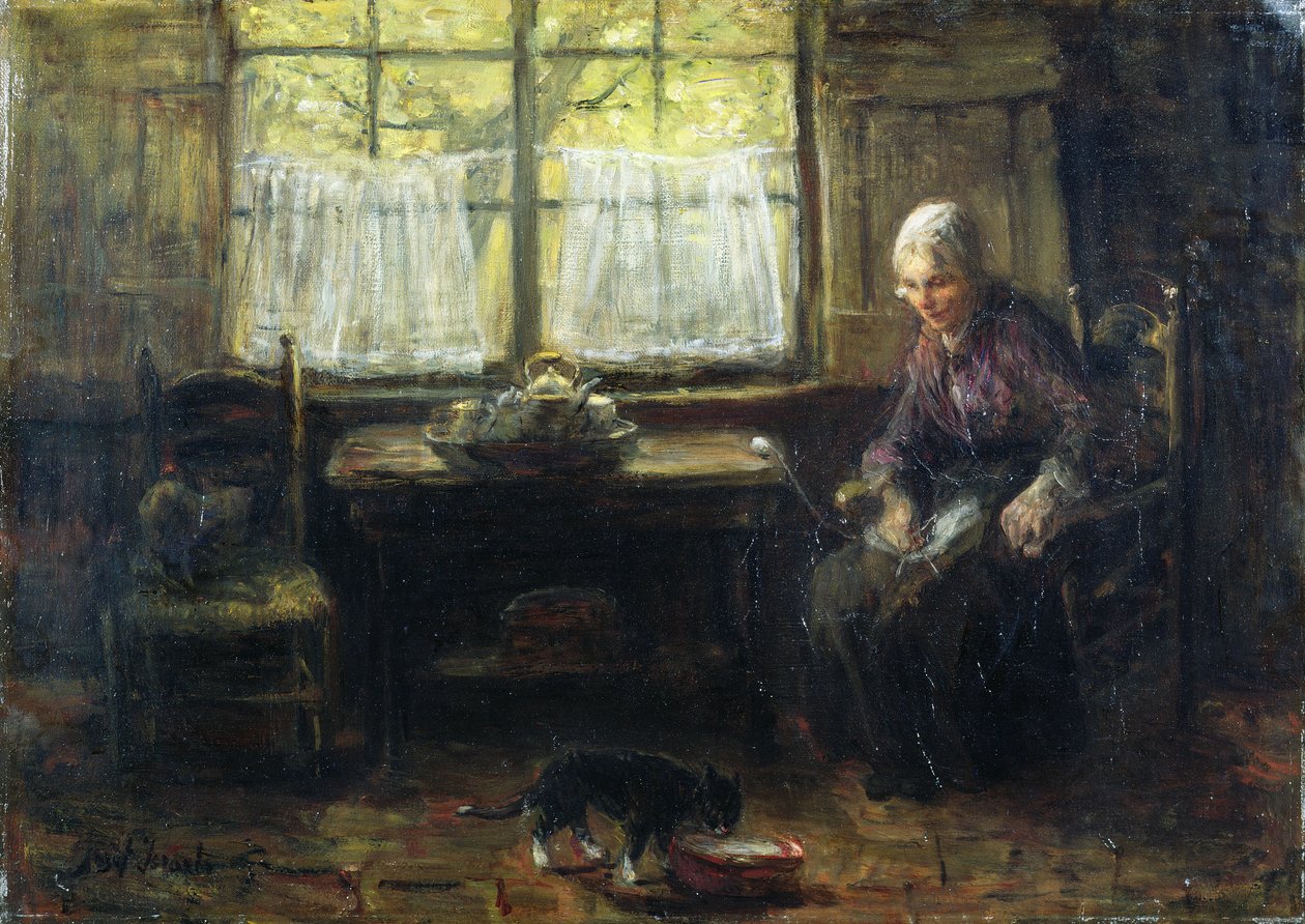 Intérieur de cottage - Jozef Israëls