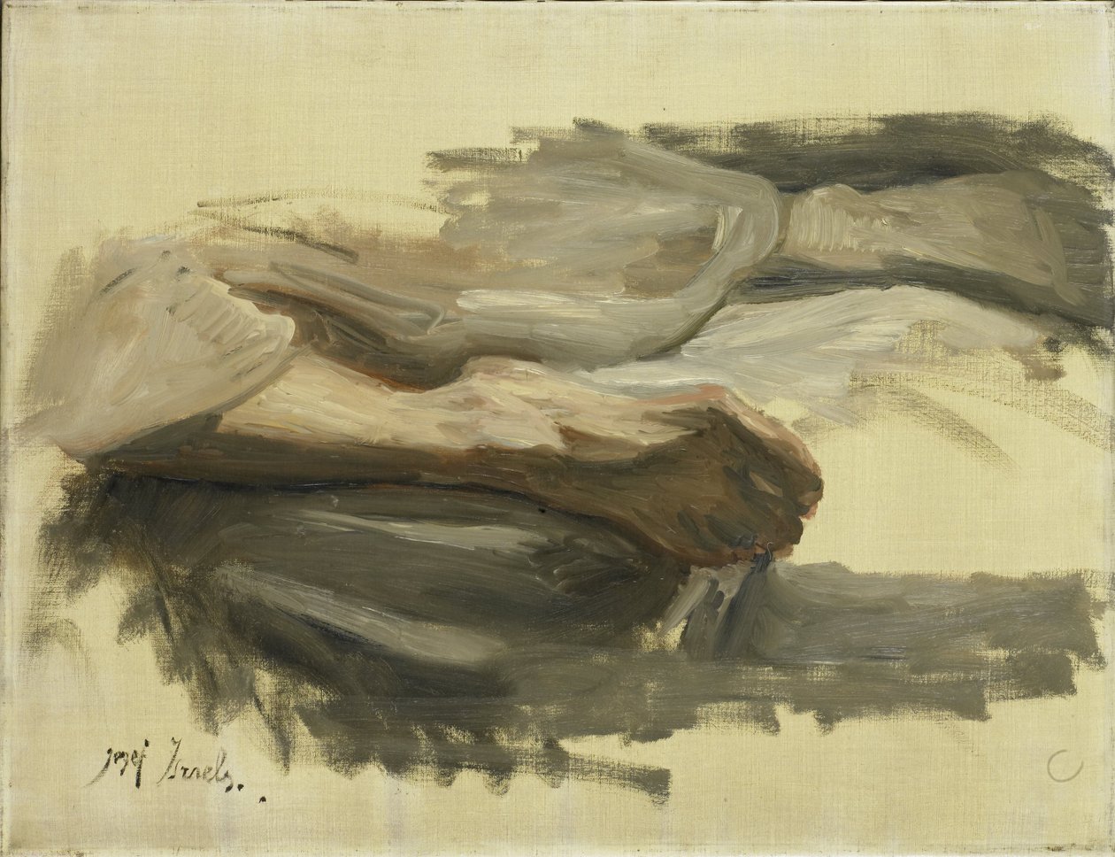 Les jambes de Saül - Jozef Israëls (signed by artist)