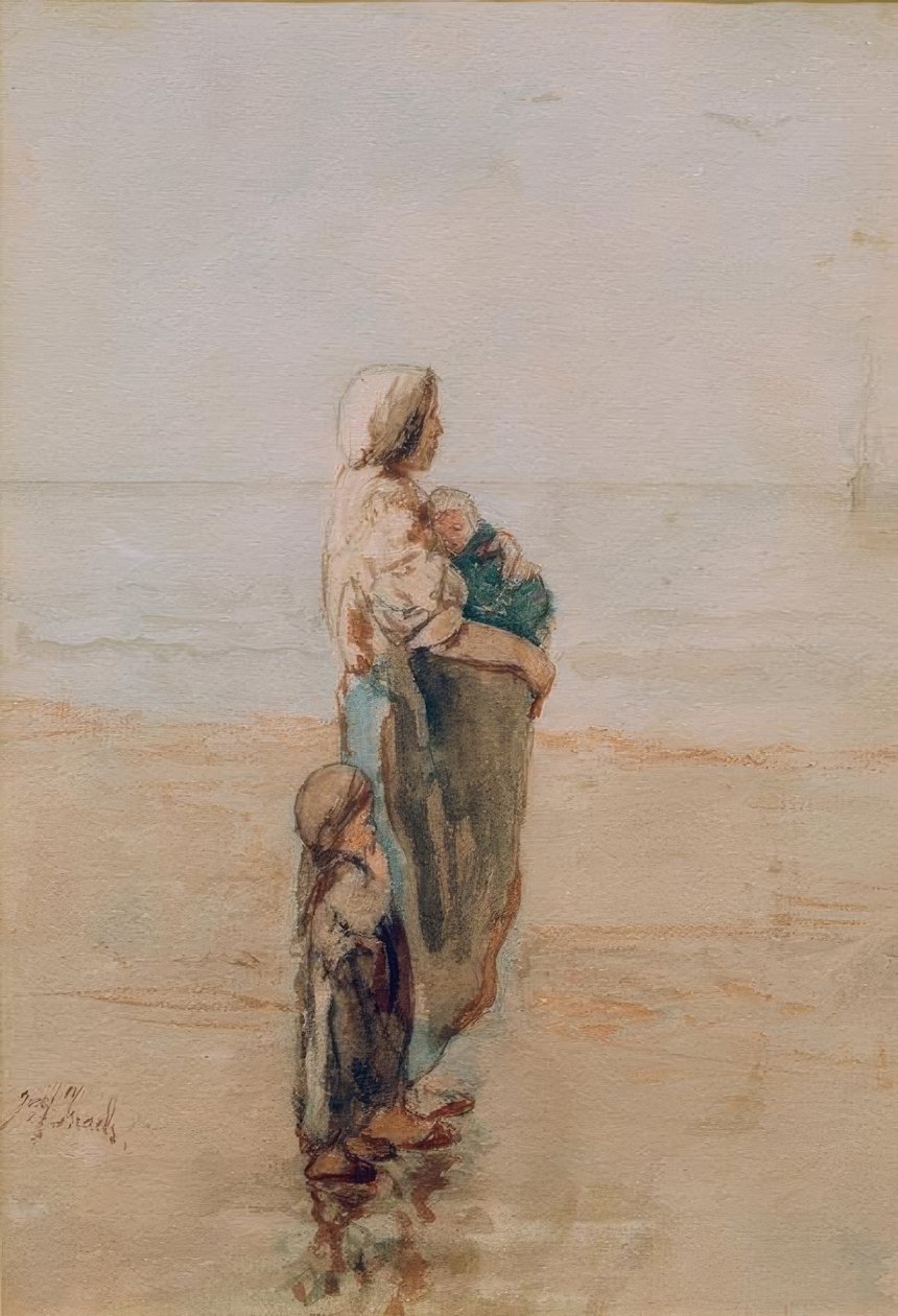 Le bateau de père - Jozef Israëls