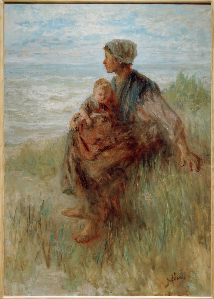 Regardant au loin - Jozef Israëls