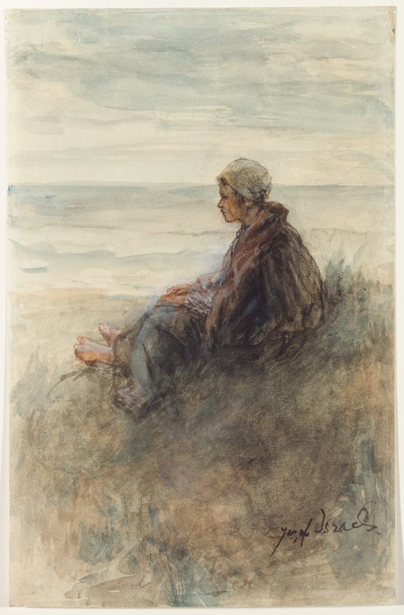Fille sur les dunes - Jozef Israëls