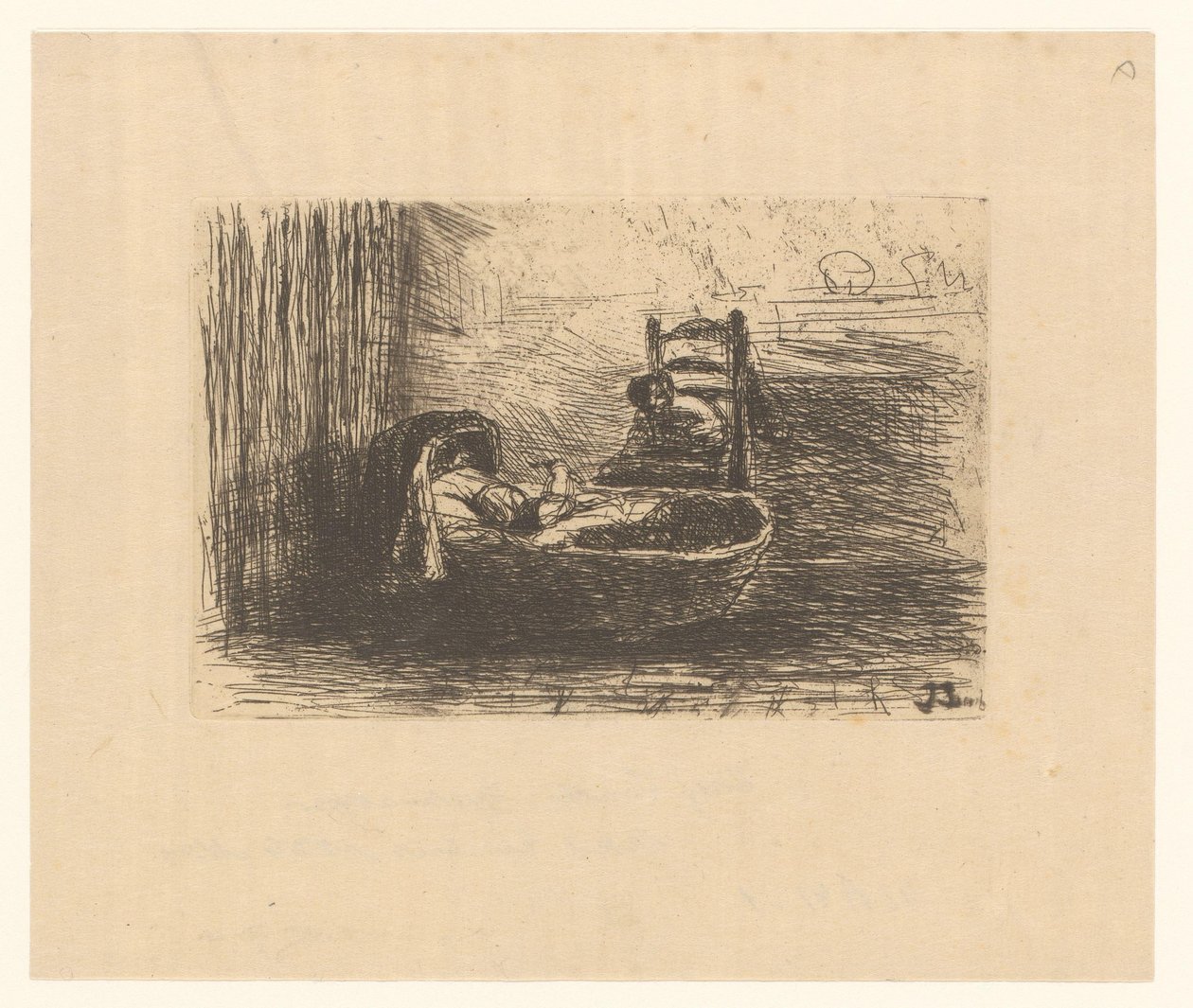 Enfant dans un berceau - Jozef Israëls
