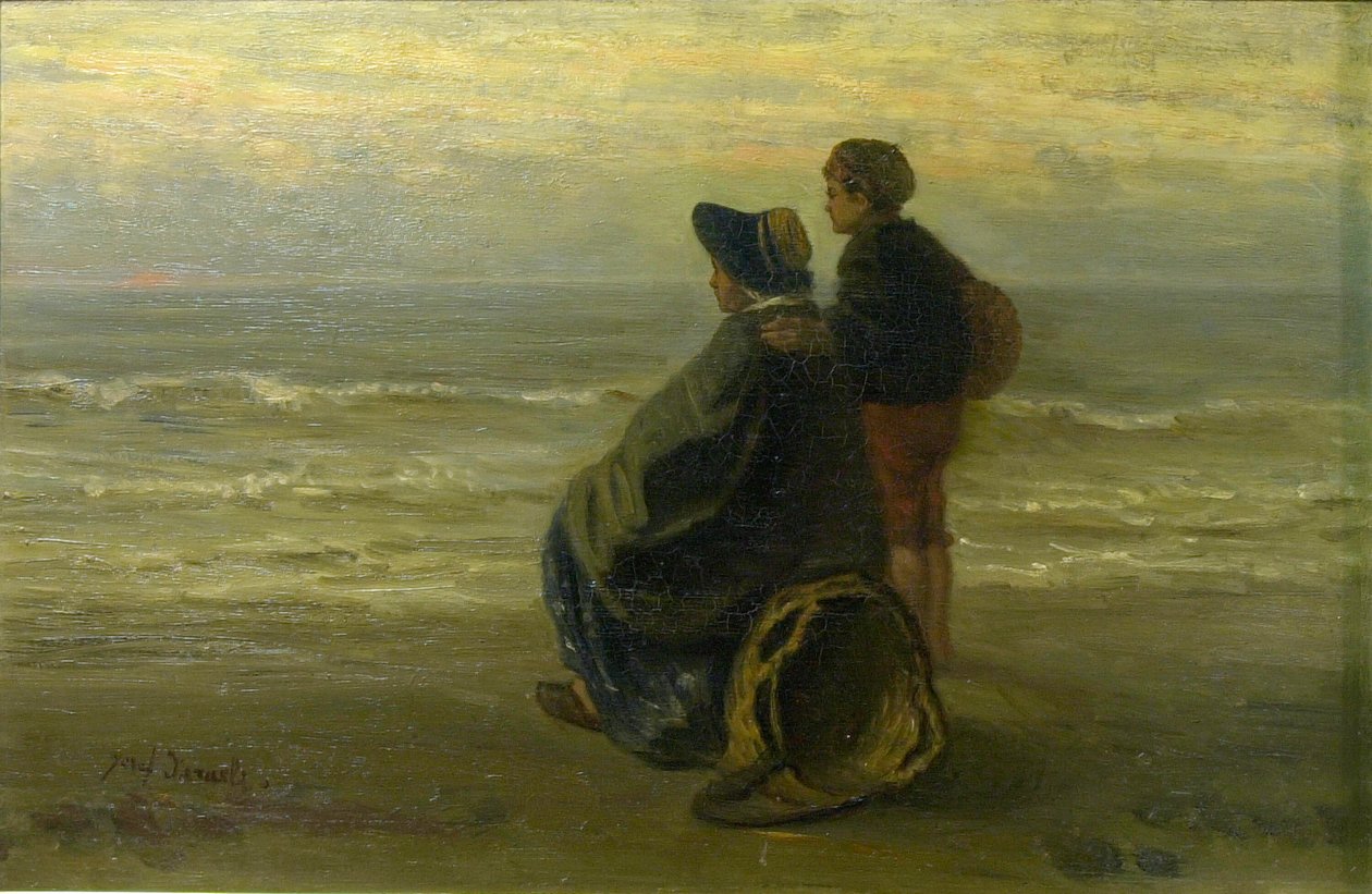 Mère et Enfant sur un Rivage - Jozef Israëls