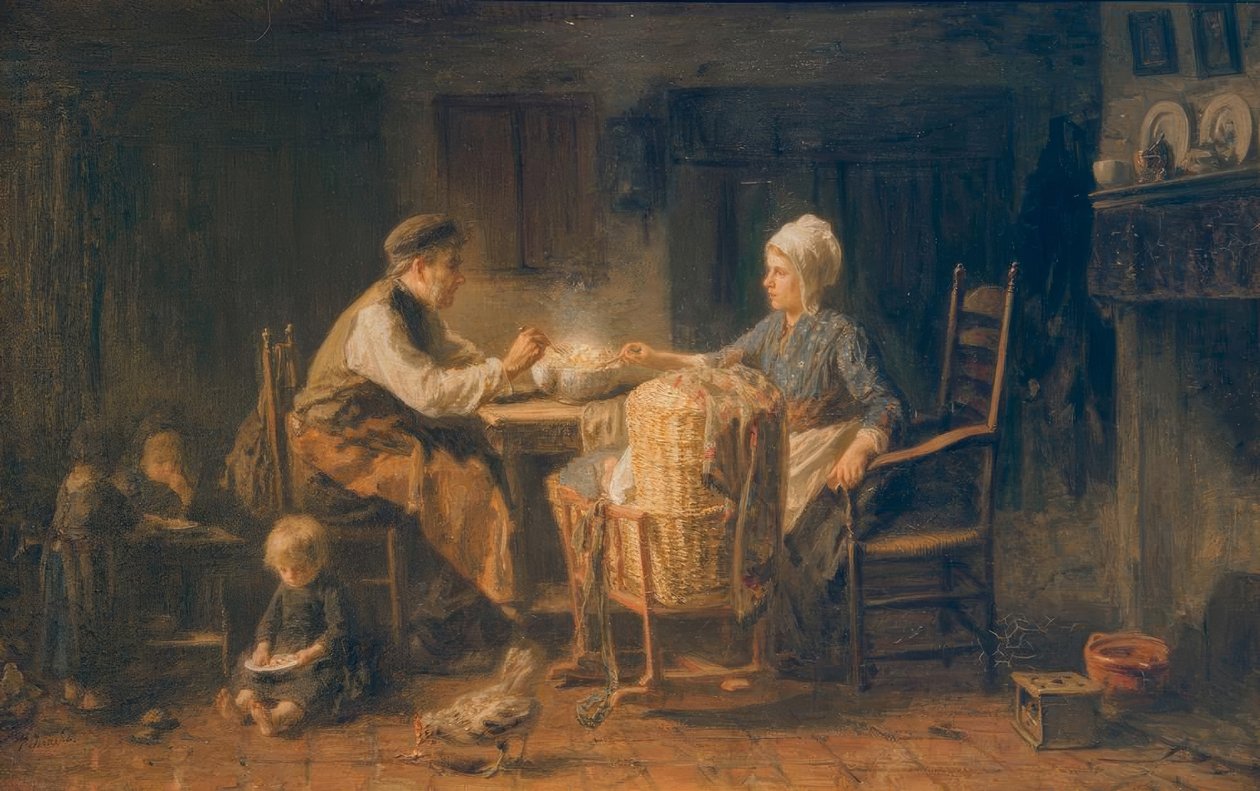 Le repas frugal - Jozef Israëls