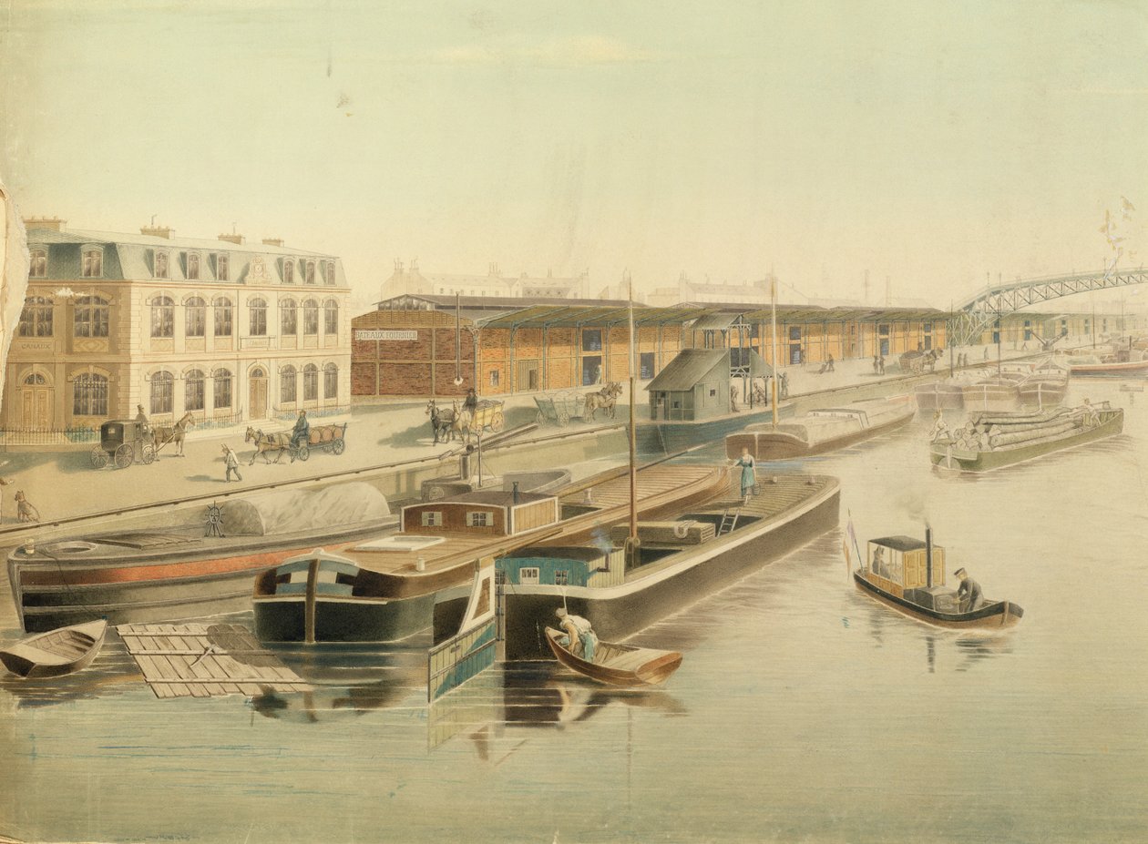 Le Canal Saint-Martin (détail) - Jozefowicz