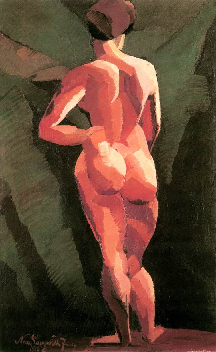Nu, vue de dos - József Nemes Lampérth