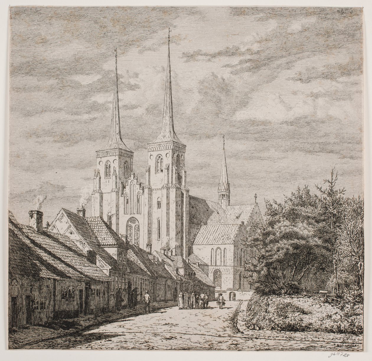 Cathédrale de Roskilde, vue du sud-ouest - Jørgen Roed