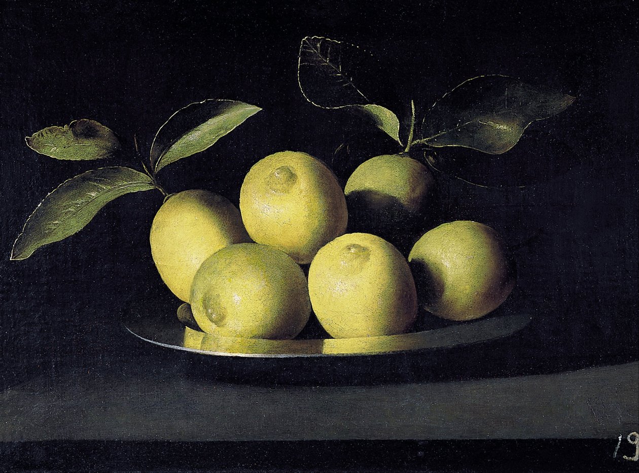 Nature morte de citrons - Juan de Zurbaran
