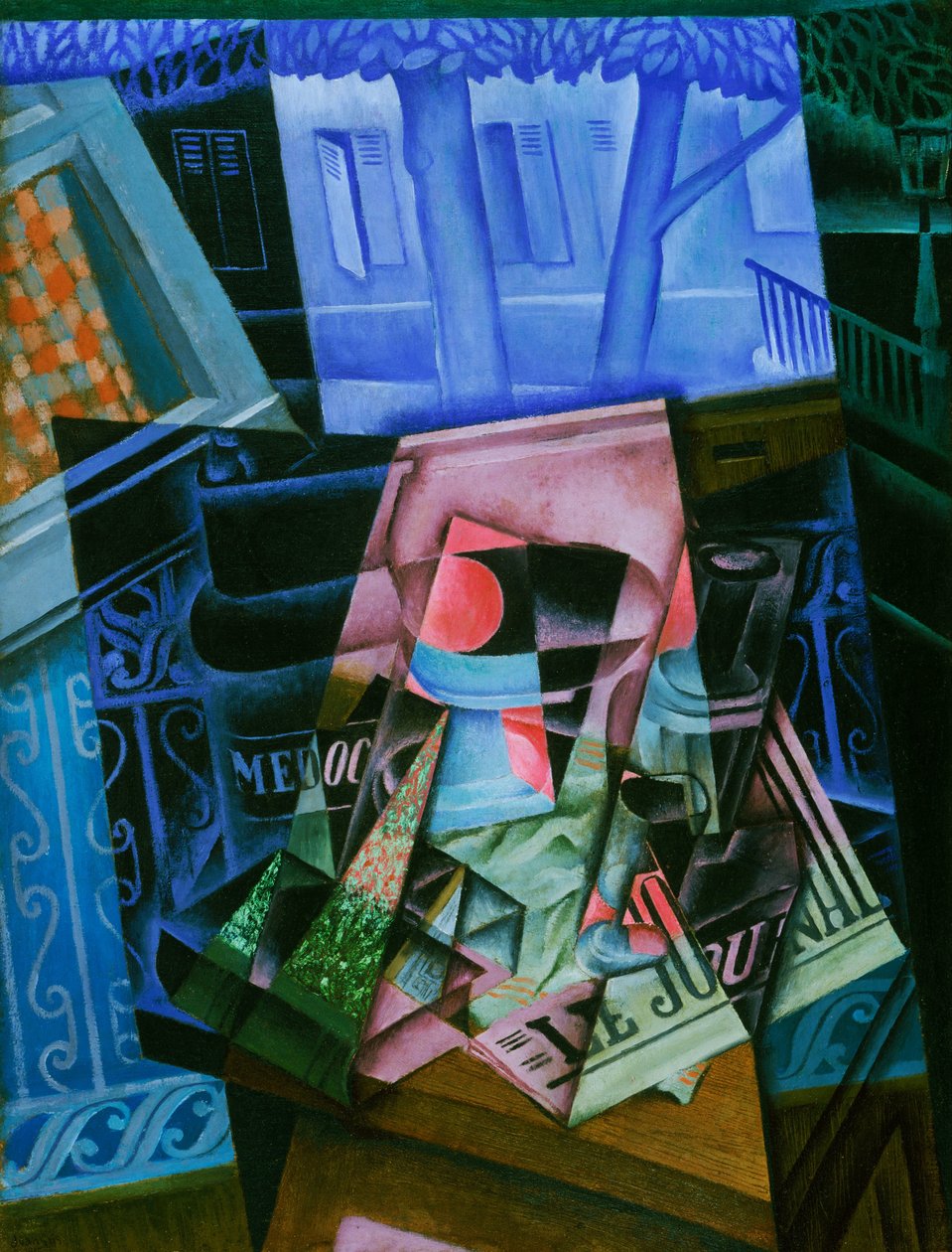Nature morte devant une fenêtre ouverte, Place Ravignan - Juan Gris
