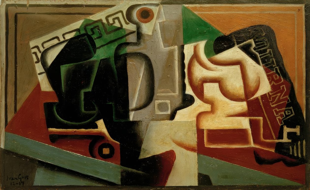 Verre et carafe - Juan Gris
