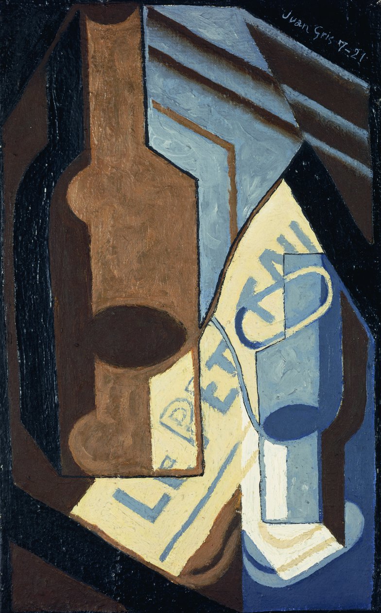 Bouteille et Verre, 1921 - Juan Gris